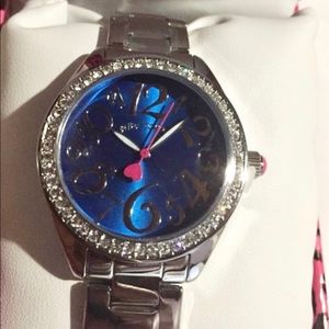 Betsey Johnson Stainless Steel Bracelet Watch